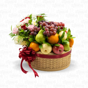 Large Bamboo Fruit Basket Hampers wit flowers best seller.